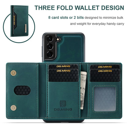 Retro Detachable Fold Card Holder Galaxy S21+ Case Magnetic Clip