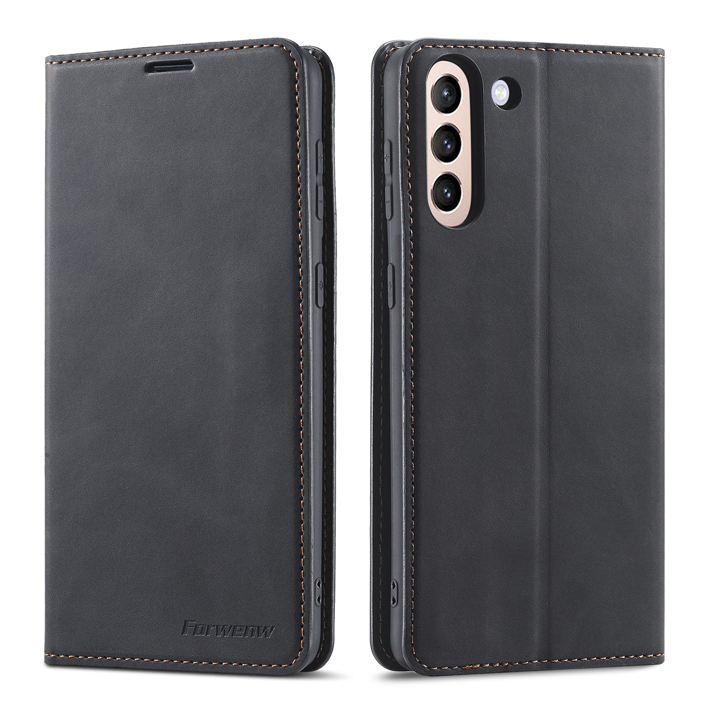 Illusion Slim Retro Leather Galaxy S21+ Case Magnetic