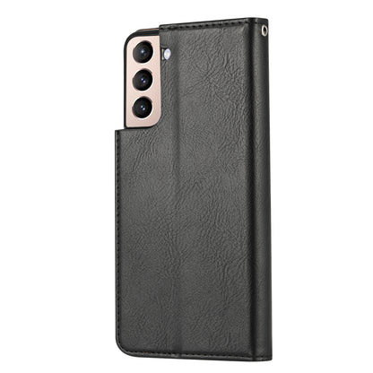 Classical Knead Leather Galaxy S21 FE Case with Notes Pocket