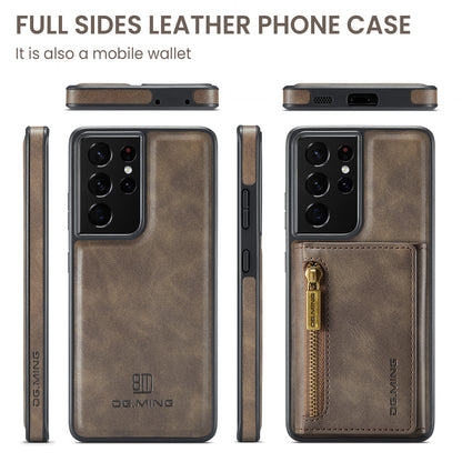 Wallet Detachable Tri-fold Galaxy S21 Ultra Case Muilti Card Slots