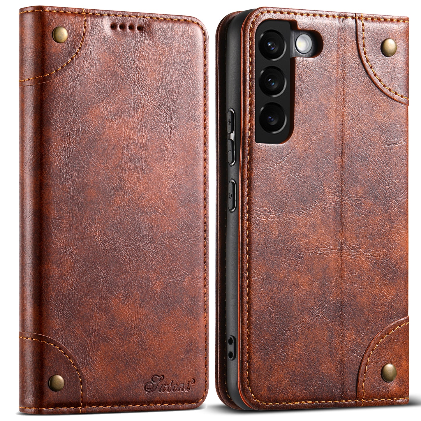 Baroque Wallet Stand Galaxy S22+ Case Magtic Flip