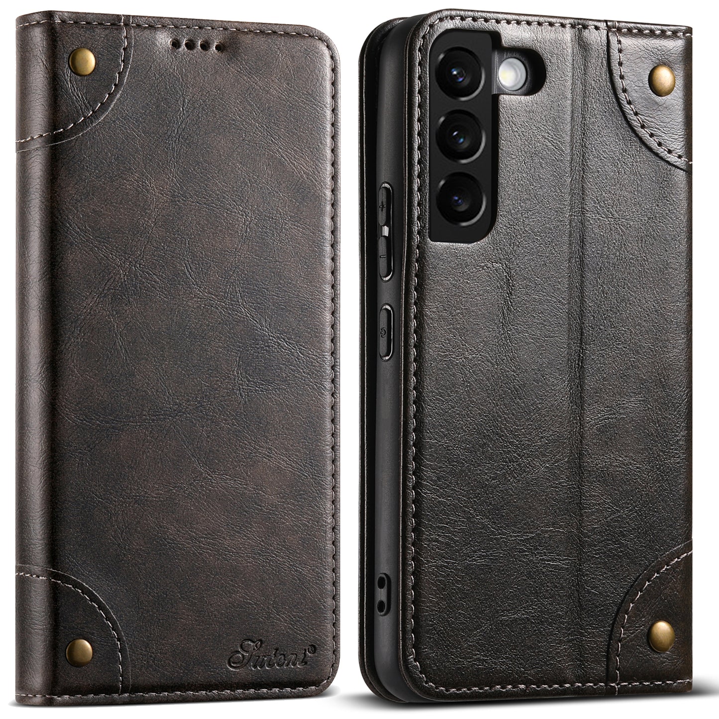 Baroque Wallet Stand Galaxy S22+ Case Magtic Flip