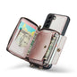 Zipper Card Holder Galaxy S22+ Case with Shoulder Hand Strap