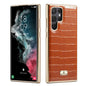 TPU Plated Crocodile Leather Galaxy S22 Case Back