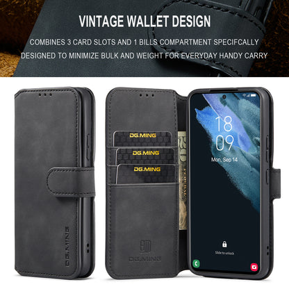 Retro Leather Edge Galaxy S22 Case with Hand Strap