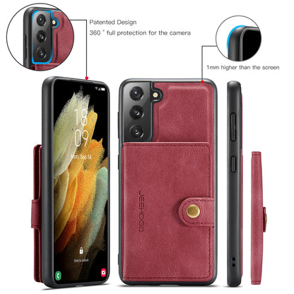 Magnetic Detachable Card Holder Galaxy S22+ Case Leather Flip