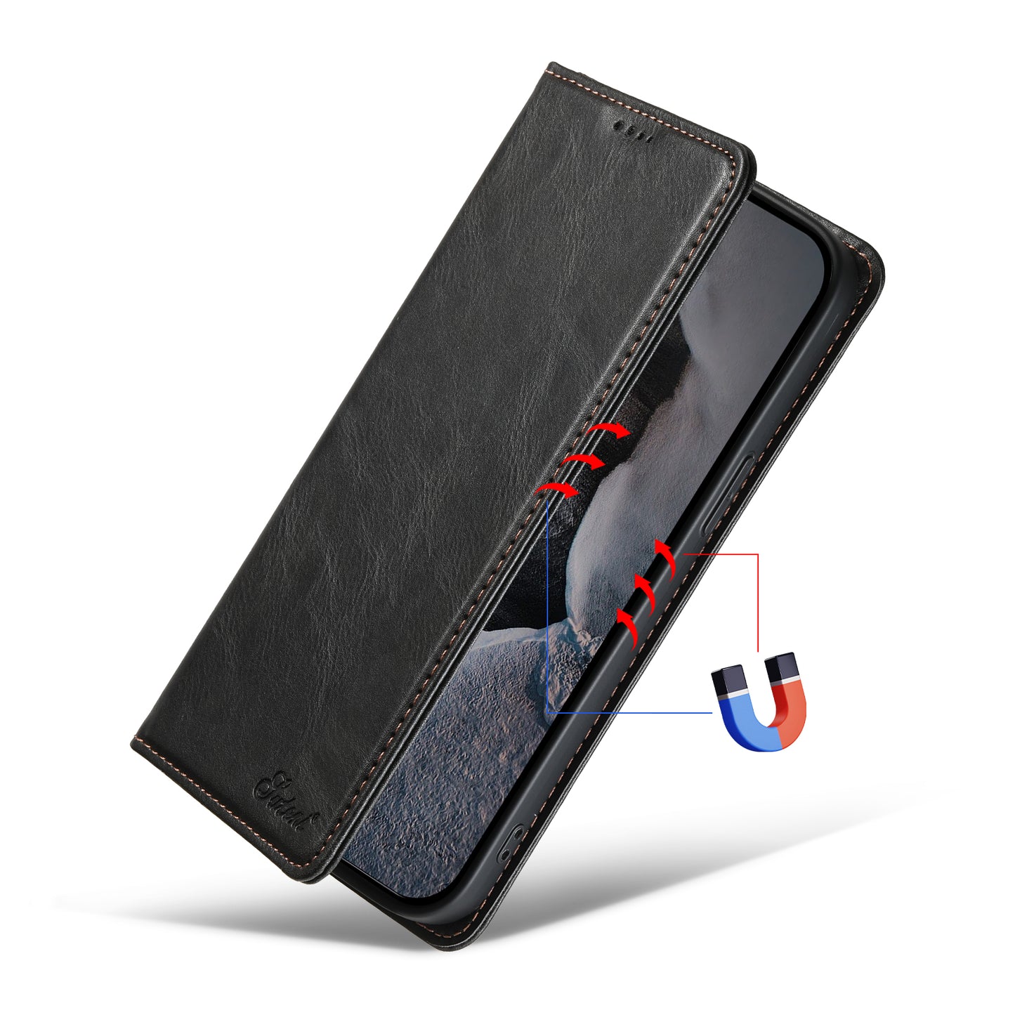 Magic Flip Leather Galaxy S22 Case Wallet Stand