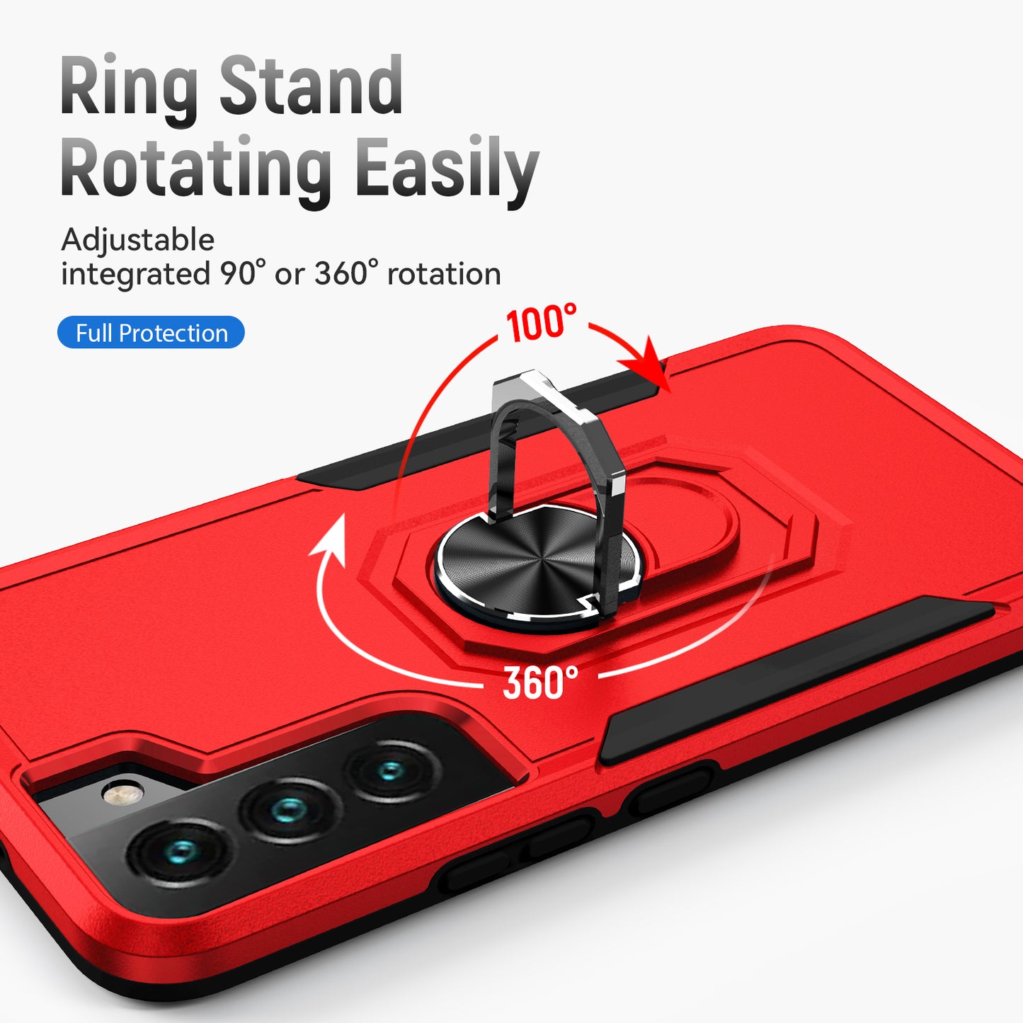 Pioneer Galaxy S22 Case Rotating Ring Stand