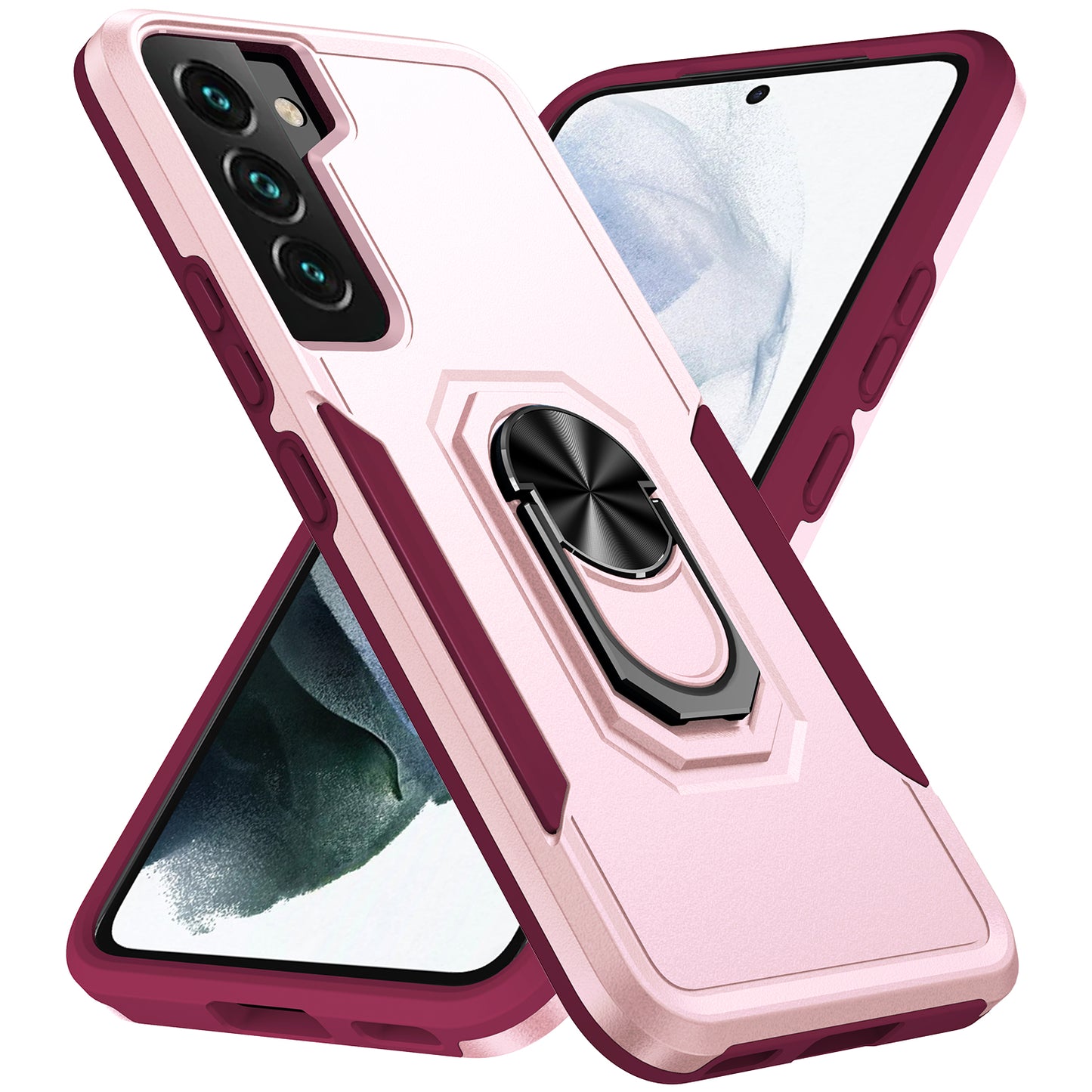 Pioneer Galaxy S22 Case Rotating Ring Stand