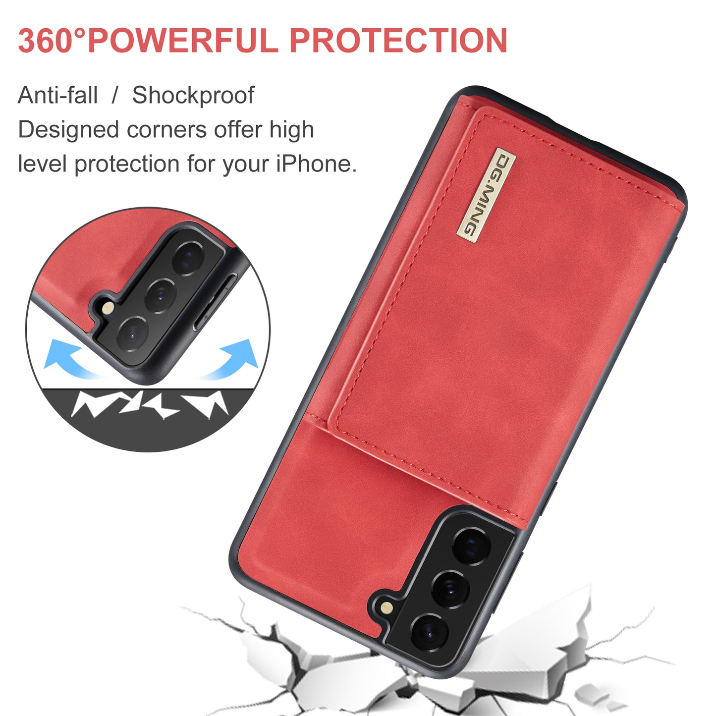 Retro Detachable Fold Wallet Galaxy S22 Case Magnetic Clip