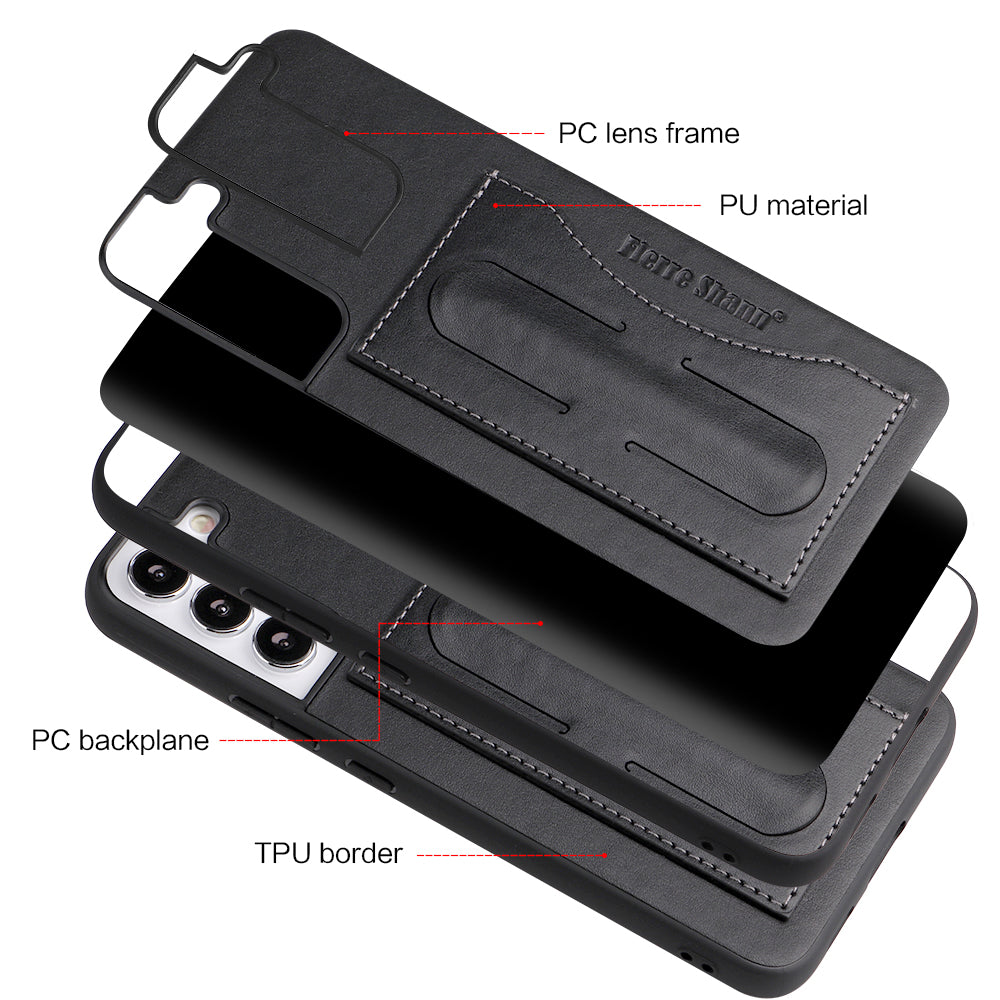 Contracted Card Holder Galaxy S22 Case Beveled Stand