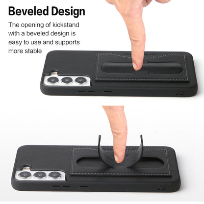 Contracted Card Holder Galaxy S22 Case Beveled Stand