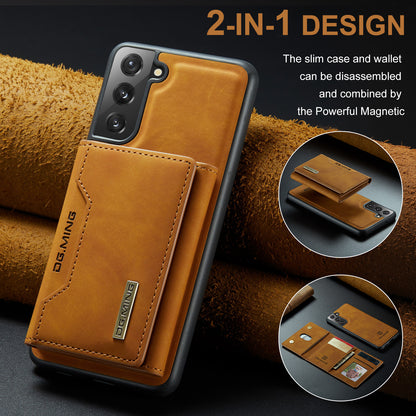 Retro Detachable Fold Card Holder Galaxy S22+ Case Magnetic Clip