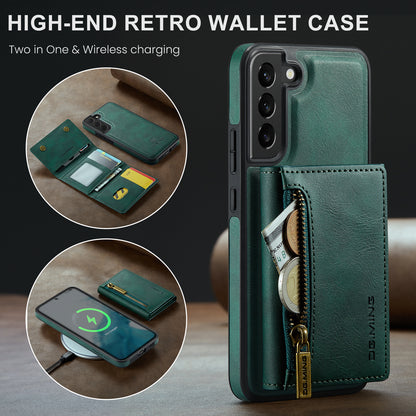 Wallet Detachable Tri-fold Galaxy S22+ Case Muilti Card Slots