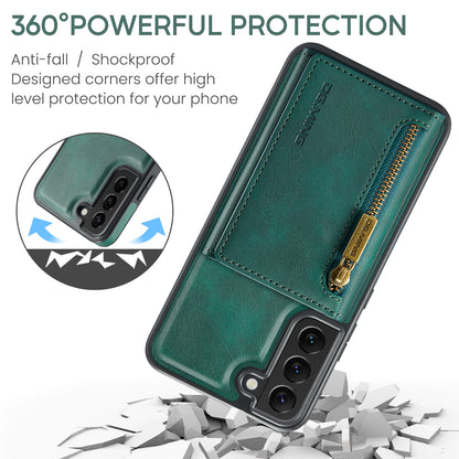 Wallet Detachable Tri-fold Galaxy S21 FE Case Muilti Card Slots