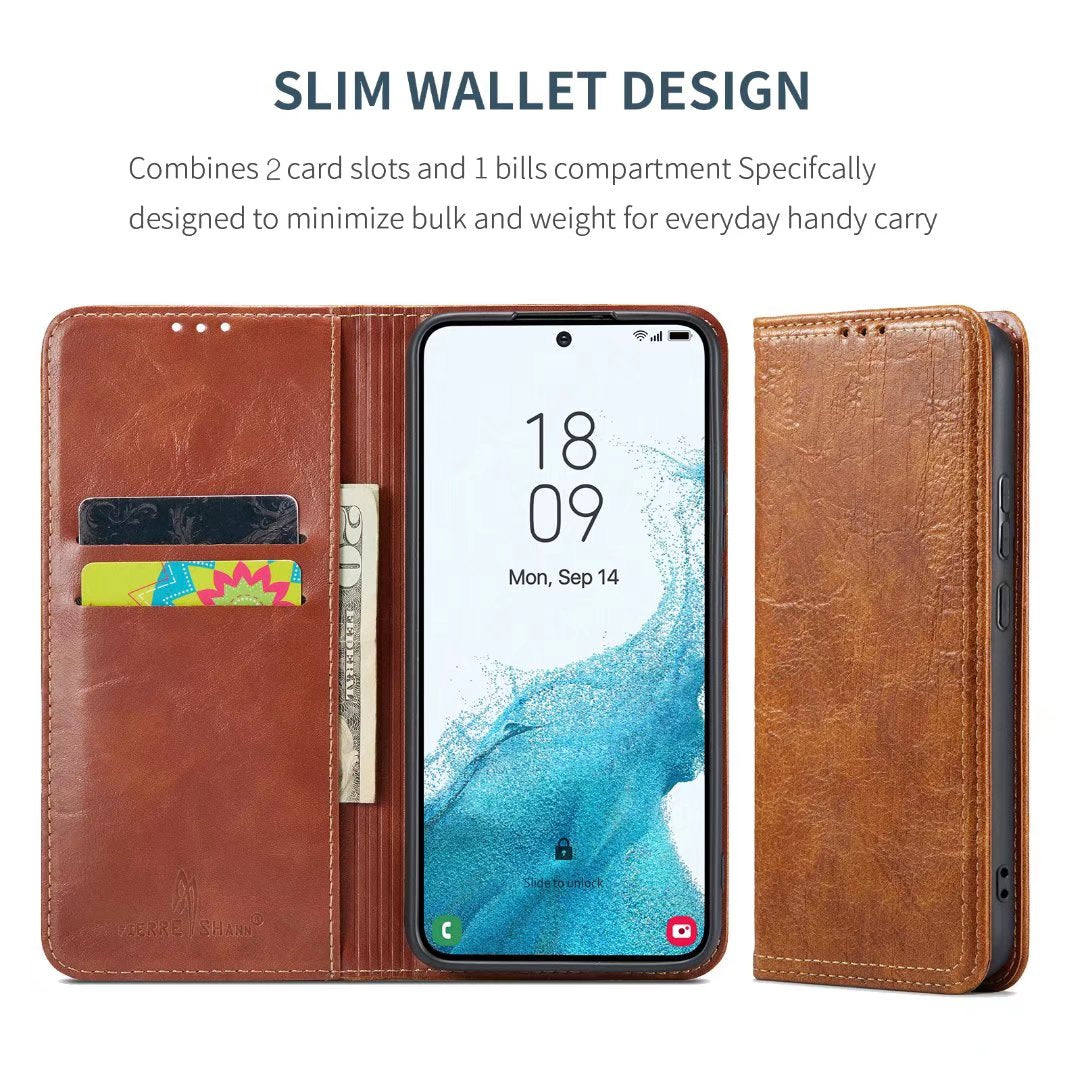 Tree Artificial Leather Galaxy S21+ Case Wallet Stand