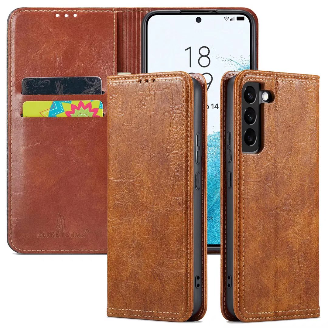 Tree Artificial Leather Galaxy S21+ Case Wallet Stand