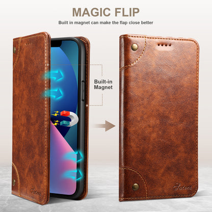 Baroque Wallet Stand Galaxy S23 Ultra Case Magtic Flip