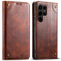 Baroque Wallet Stand Galaxy S23 Ultra Case Magtic Flip