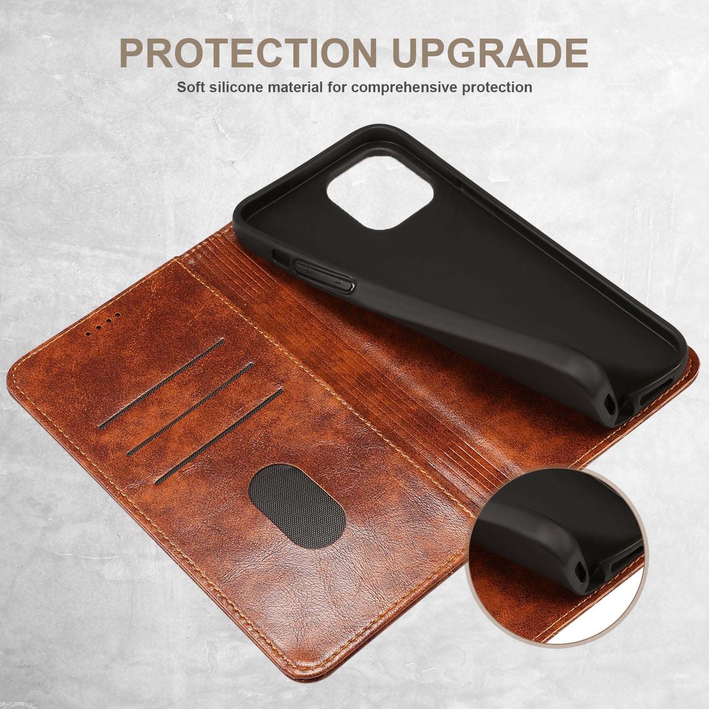 Baroque Wallet Stand Galaxy S23 Ultra Case Magtic Flip