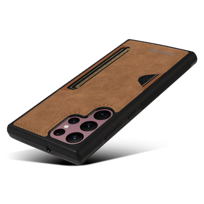 Insert Card Slot Leather Skin Galaxy S20 Ultra Case Back