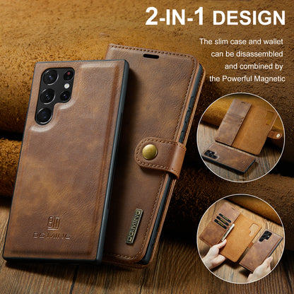 Wallet Detachable 2 In 1 Buckle Galaxy S22 Ultra Case Magnetic