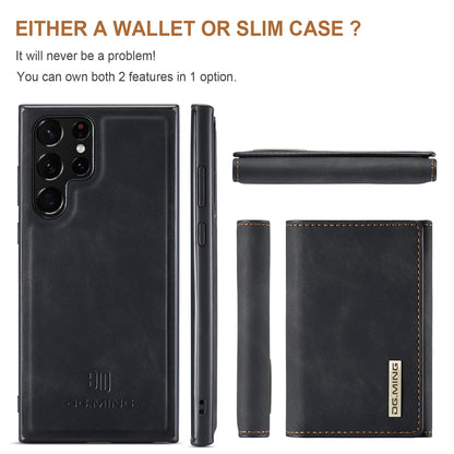 Retro Detachable Fold Wallet Galaxy S22 Ultra Case Magnetic Clip