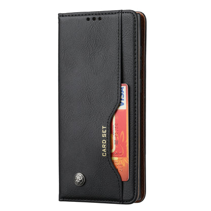 Classical Knead Leather Galaxy S22 Ultra Case with Notes Pocket