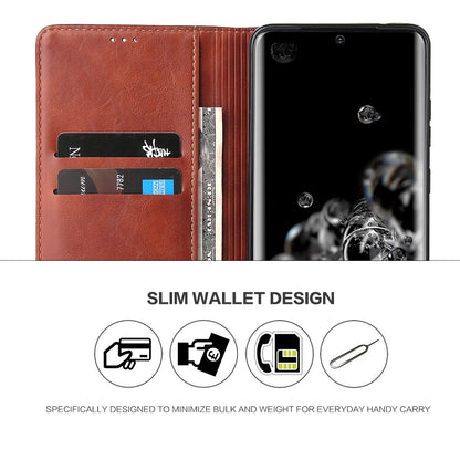 Tree Artificial Leather Galaxy S20 Case Wallet Stand