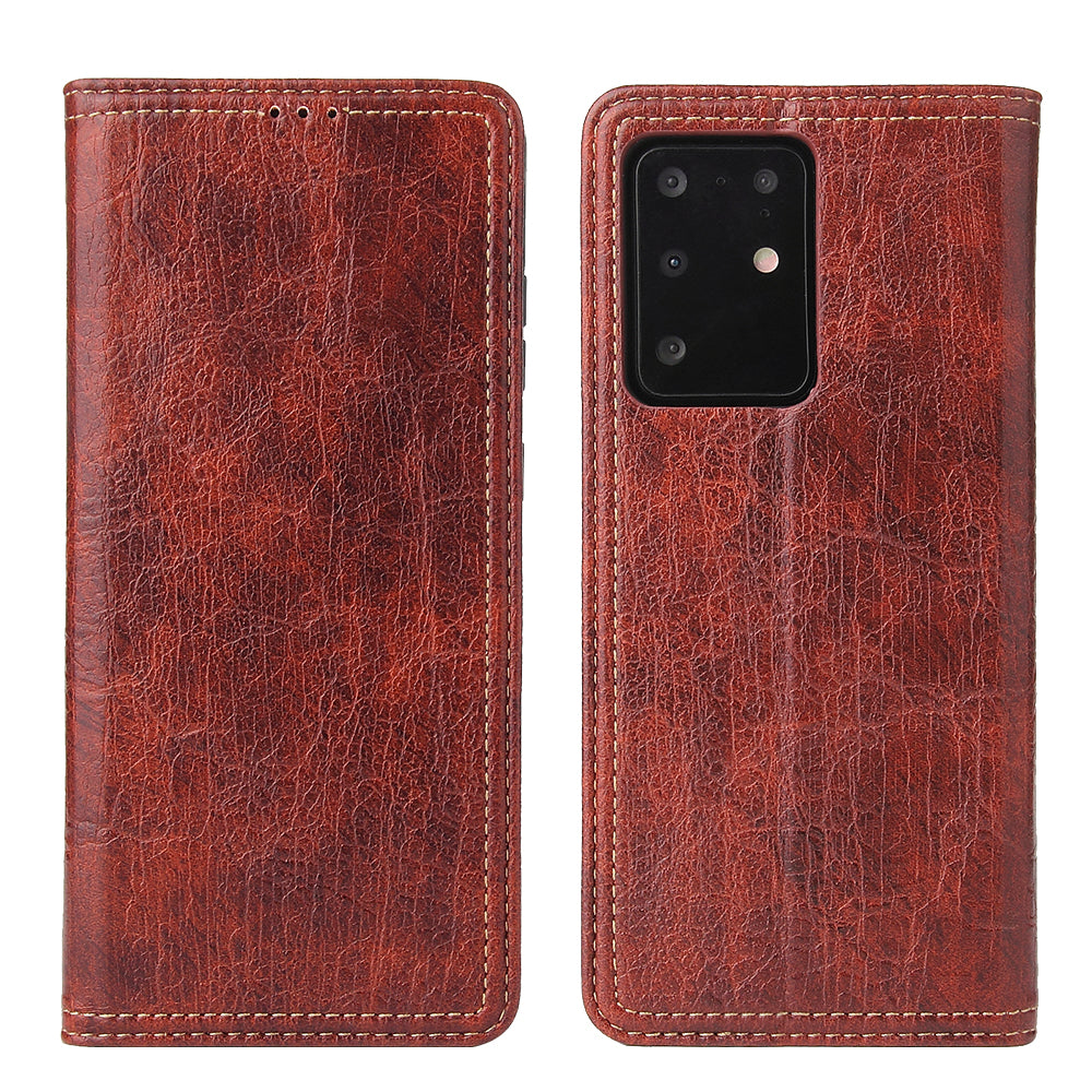 Tree Artificial Leather Galaxy S20 Ultra Case Wallet Stand