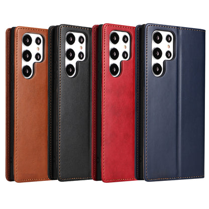 PU Leather Galaxy S20 Ultra Case Wallet Stand Texture Deluxe