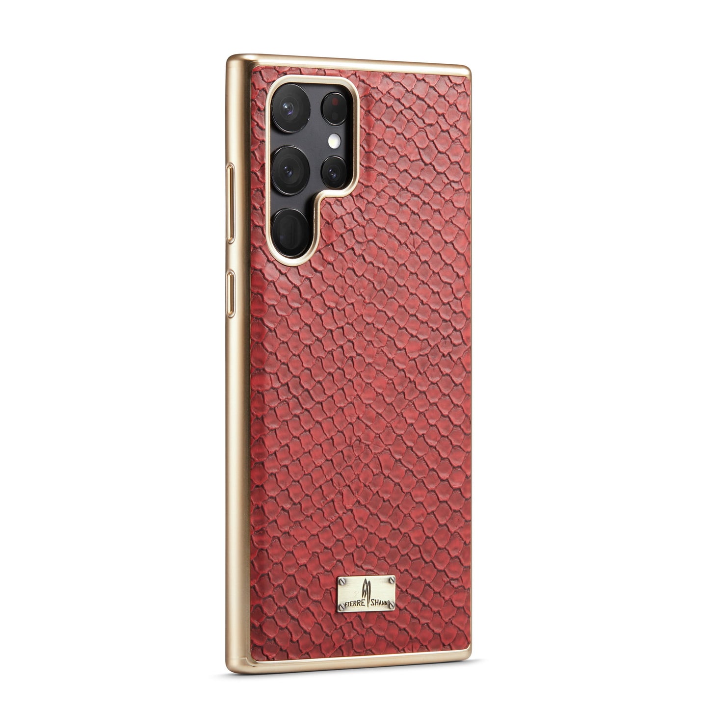 TPU Plated Lizard Leather Galaxy S22+ Case Back