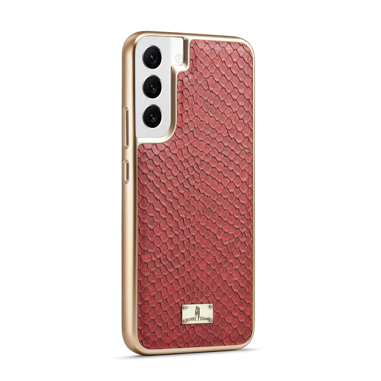 TPU Plated Lizard Leather Galaxy S22+ Case Back