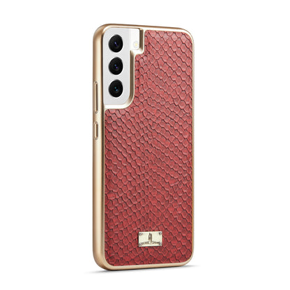 TPU Plated Lizard Leather Galaxy S22 Case Back