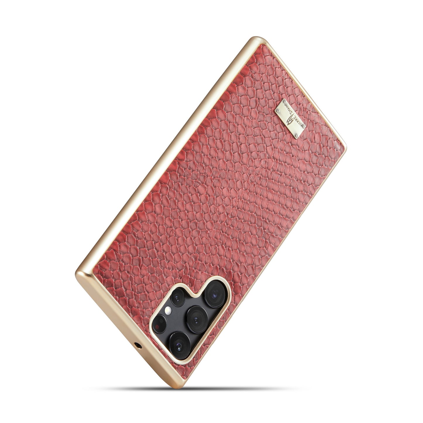 TPU Plated Lizard Leather Galaxy S22 Case Back