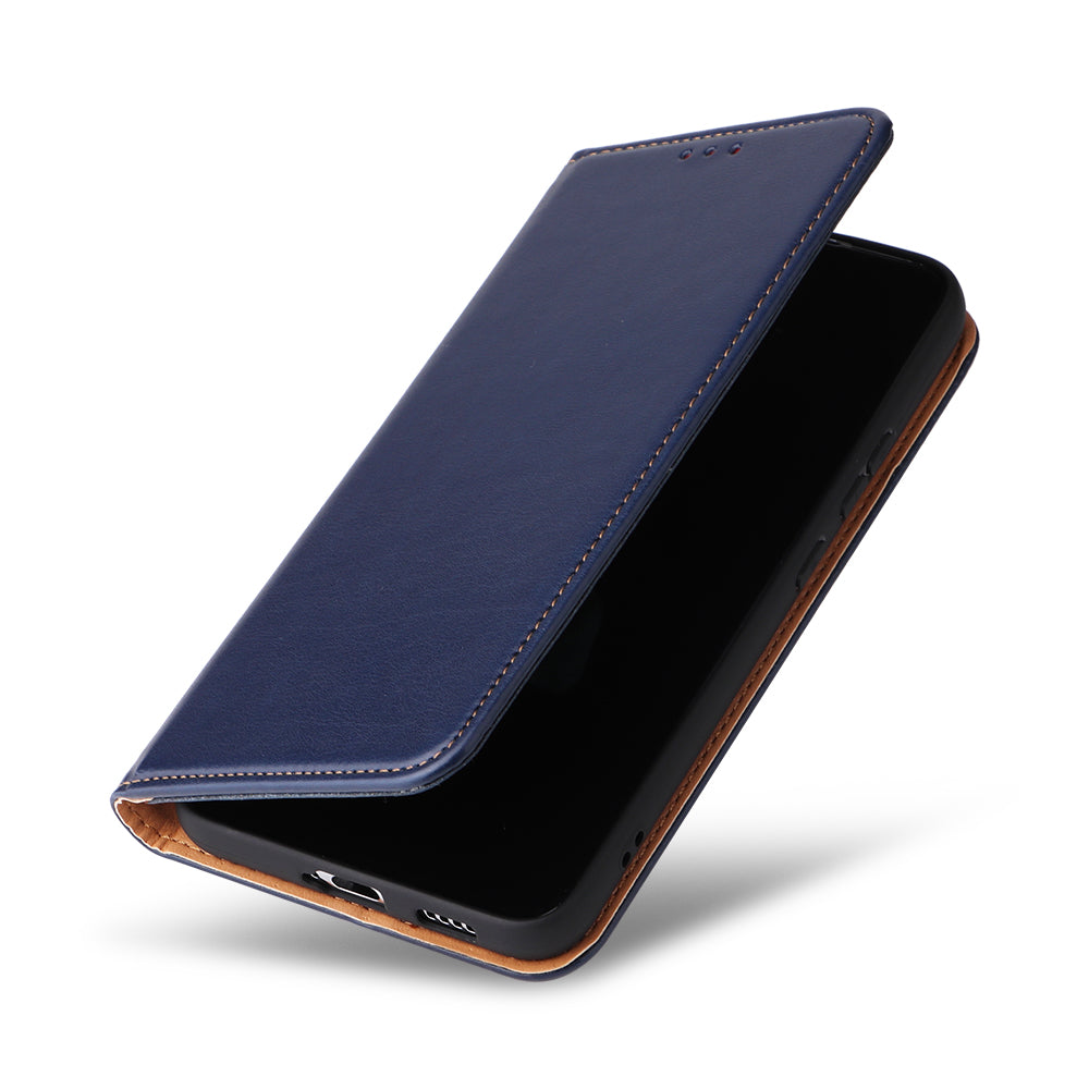 PU Leather Galaxy S22+ Case Wallet Stand Texture Deluxe