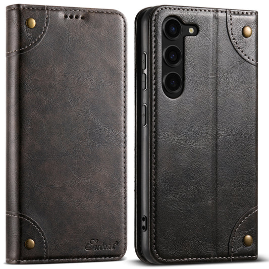 Baroque Wallet Stand Galaxy S23+ Case Magtic Flip