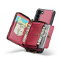 Zipper Card Holder Galaxy S23 Case with Shoulder Hand Strap