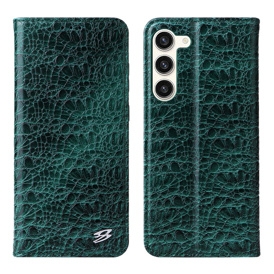 Deluxe Real Crocodile leather Galaxy S24+ Case Wallet