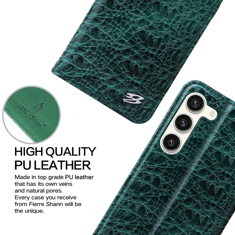 Deluxe Real Crocodile leather Galaxy S24 Case Wallet