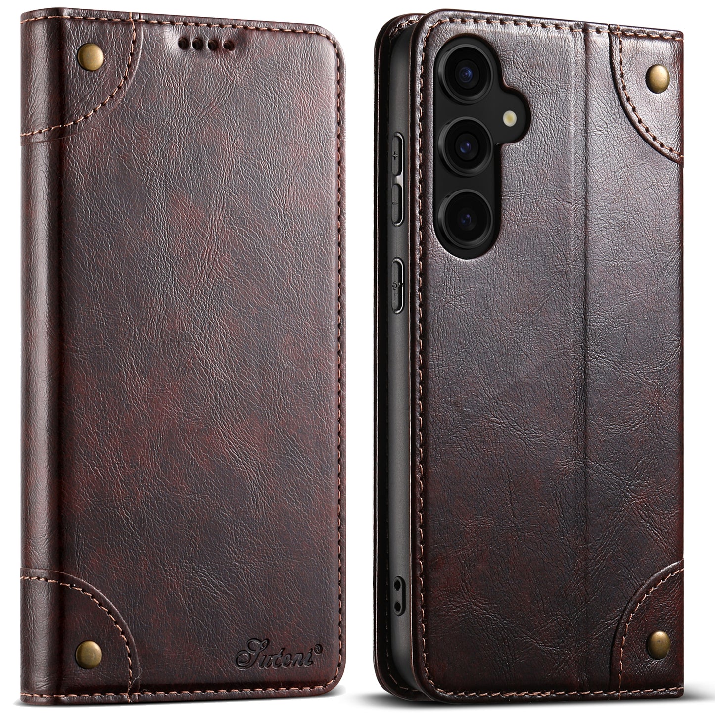 Baroque Wallet Stand Galaxy S23 FE Case Magtic Flip