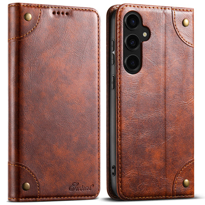 Baroque Wallet Stand Galaxy S23 FE Case Magtic Flip