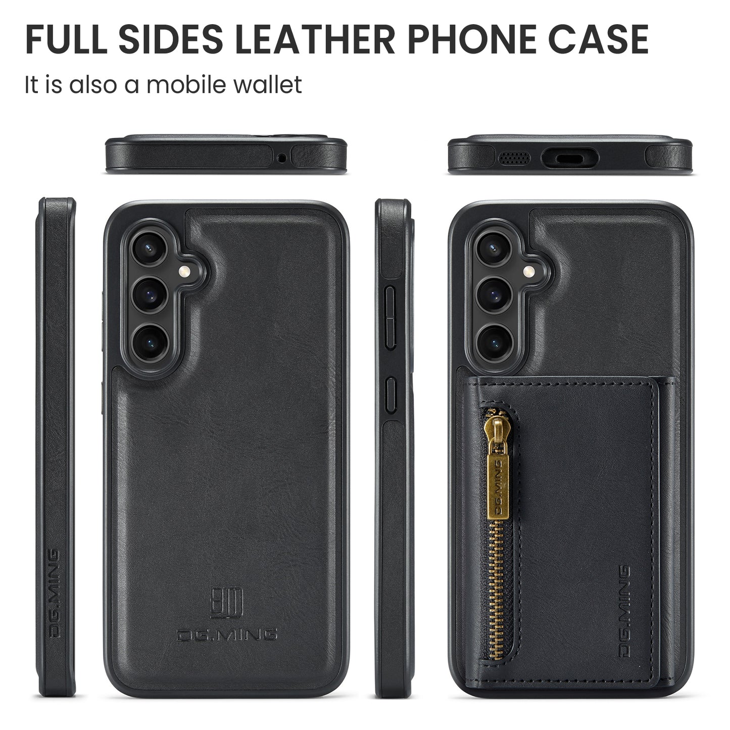 Wallet Detachable Tri-fold Galaxy S23 FE Case Muilti Card Slots