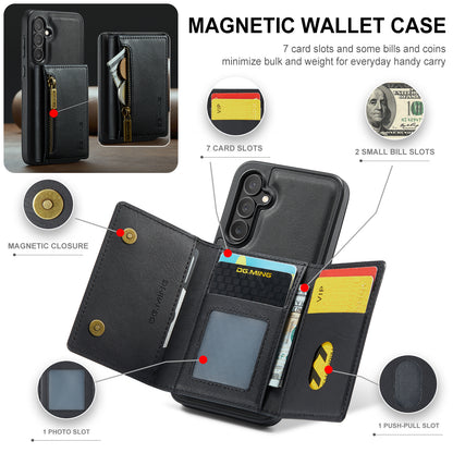 Wallet Detachable Tri-fold Galaxy S23 FE Case Muilti Card Slots