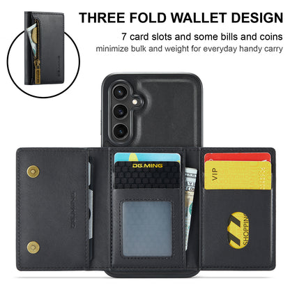 Wallet Detachable Tri-fold Galaxy S23 FE Case Muilti Card Slots