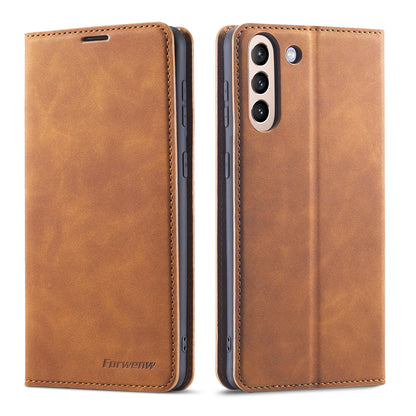 Illusion Slim Retro Leather Galaxy S23 FE Case Magnetic