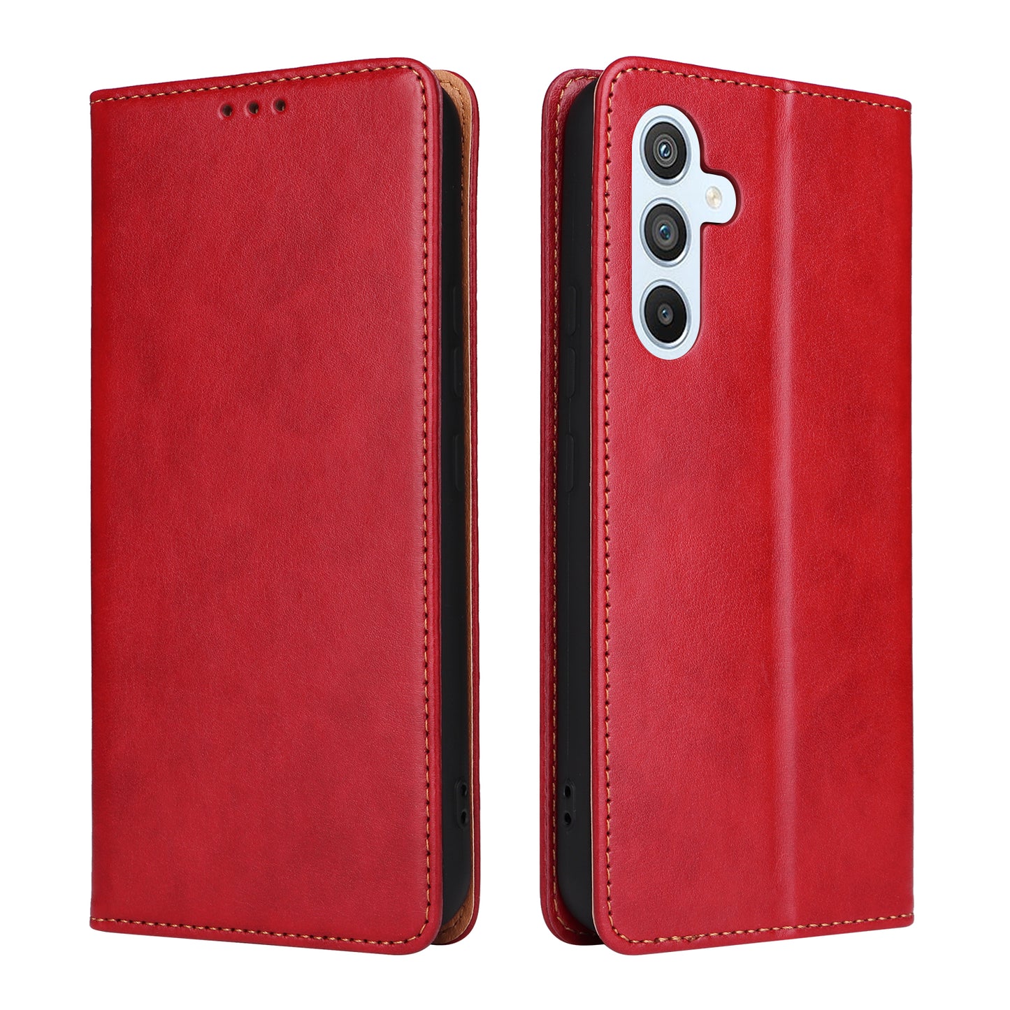 PU Leather Galaxy S23 FE Case Wallet Stand Texture Deluxe