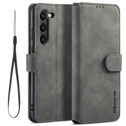 Retro Leather Edge Galaxy S23 Case with Hand Strap