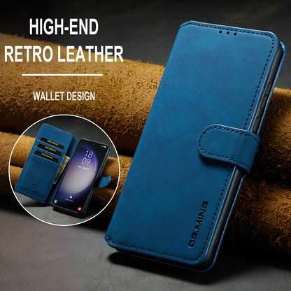 Retro Leather Edge Galaxy S23 Case with Hand Strap