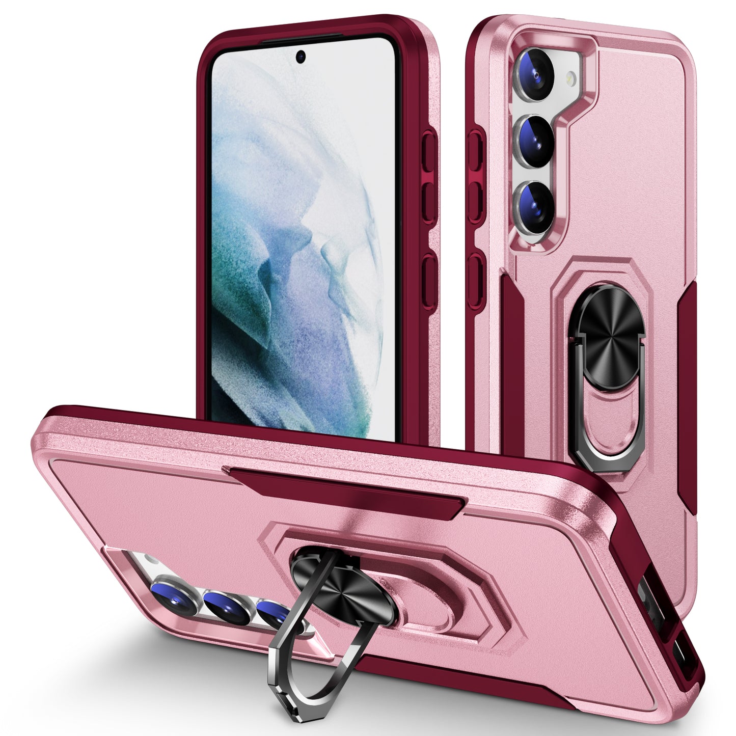 Pioneer Galaxy S23 Case Rotating Ring Stand